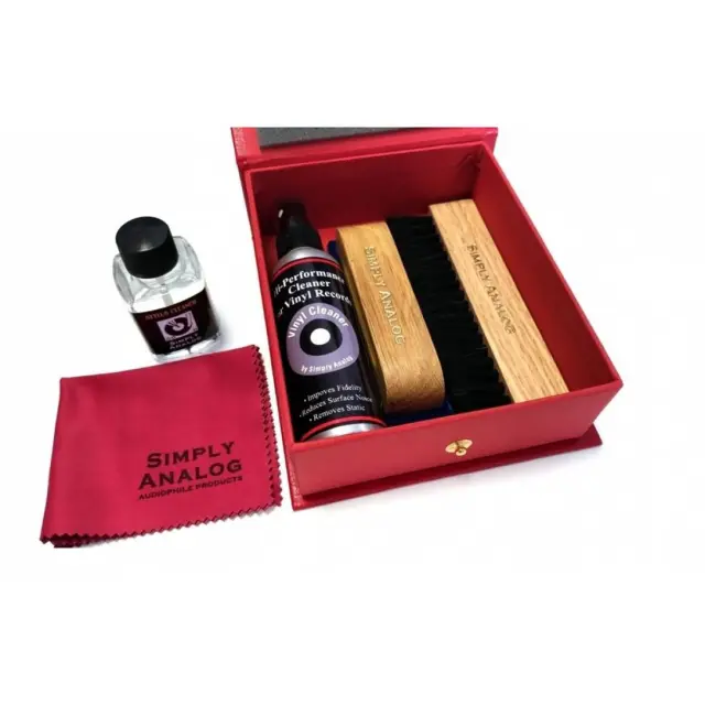 SIMPLY ANALOG VINYL RECORD CLEANING BOXSET DELUXE EDITION RED 2