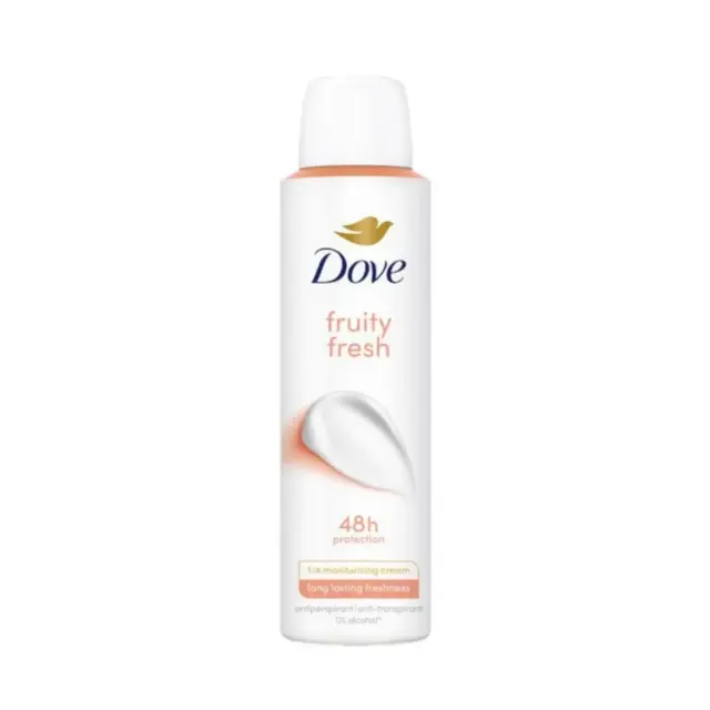 DOVE Fruity Fresh 48h Anti-Perspirant Spray Αποσμητικό Spray για 48ωρη Προστασία με Άρωμα Μήλου 150ml