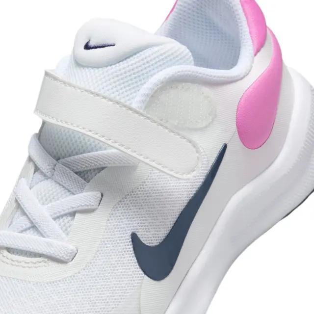 Nike Revolution 7 (PSV) (FB7690-103) - Λευκό-Ροζ 2