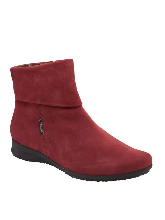 Mephisto Μποτάκια Γυναικείο δέρμα Nubuck Κόκκινο MEP/FIDUSIA MEDOC - 37 2