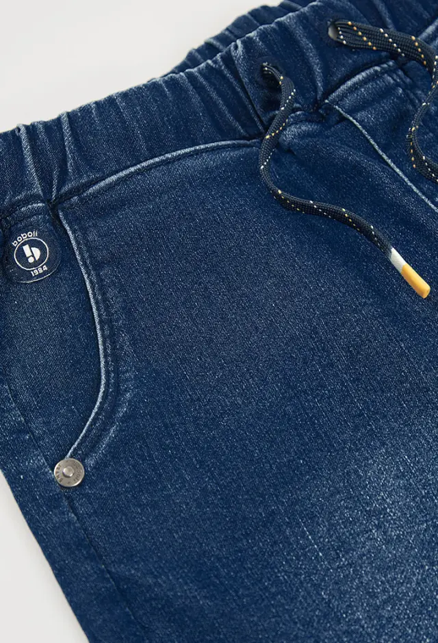 Boboli denim βερμούδα σορτς πλεκτό για αγόρι 503075-BLUE 3