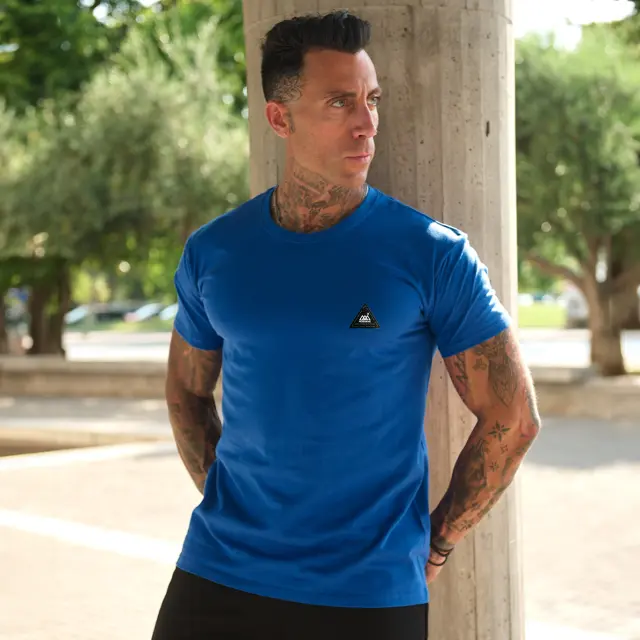 T-shirt Noshame® Μπλε με patch triangle - 142556 - XXL