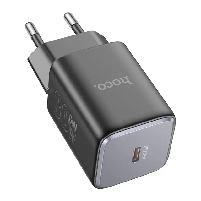 Φορτιστής Ταξιδίου Hoco N43 Vista με USB-C PD30W GaN Tech Small Size Μαύρος 3