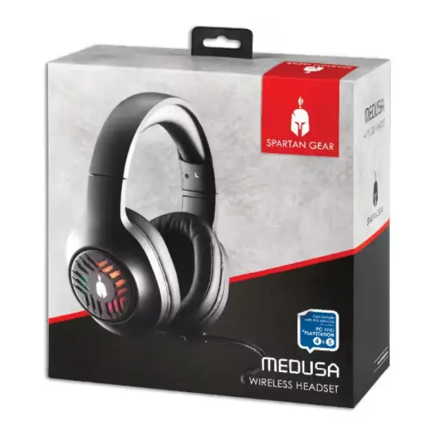 Spartan Gear - Medusa Wireless Headset (compatible with PC, playstation 4,playstation 5)