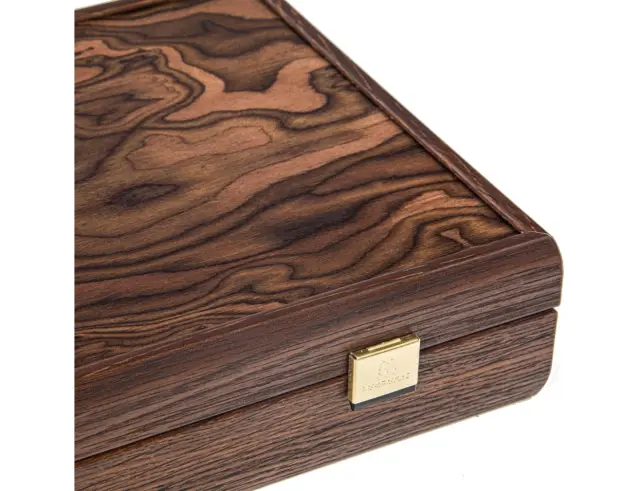 Σετ Χειροποίητο Mahjong California Walnut Burl Manopoulos σε θήκη από ξύλο, με διαστάσεις 31x24cm - Dark WalnutMJV20U 3