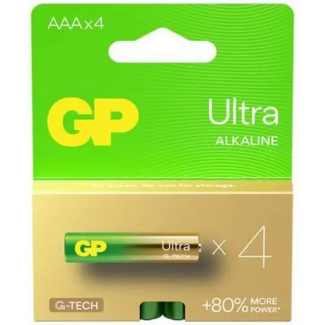 GP Ultra Alkaline G-TECH LR03 / AAA alkaline battery (GPB20477) GP BATTERIES