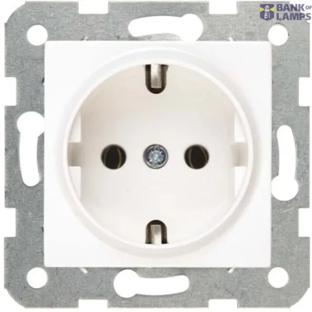 Karre-Meridian White (Quick Connection) Earthed Socket