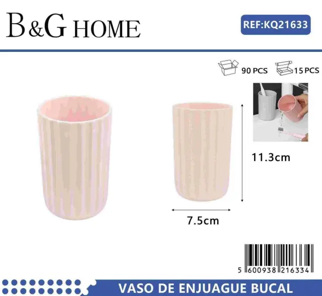 Θήκες οδοντόβουρτσας πλαστικές σε σετ 5Χ - Light Pink - 21633 2