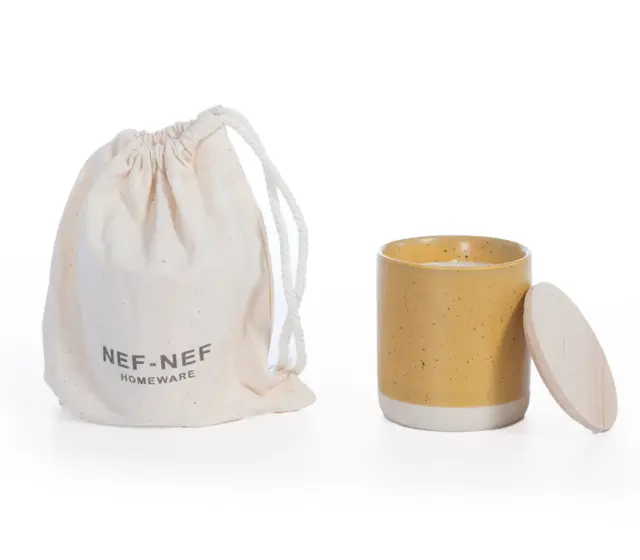 ΑΡΩΜΑΤΙΚΟ ΚΕΡΙ JASMINE SHADES 180gr NEF-NEF HOMEWARE MUSTARD 2