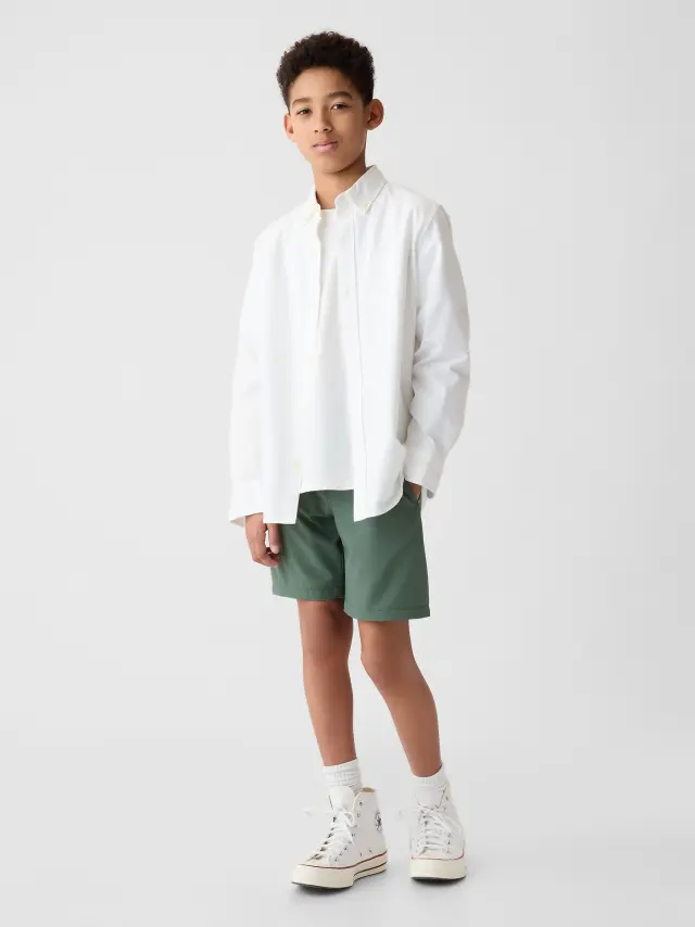 Πράσινο GapFit Παιδικό Quick-Dry Σορτς green - S