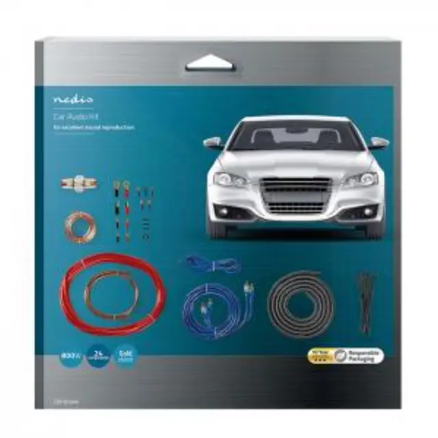 Kit εγκατάστασης ενισχυτή αυτοκινήτου, 800 W. 2