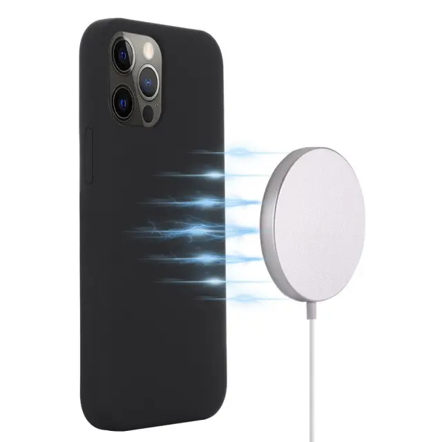 Θήκη Σιλικόνης με MagSafe για iPhone 13 Pro Max- Black OEM