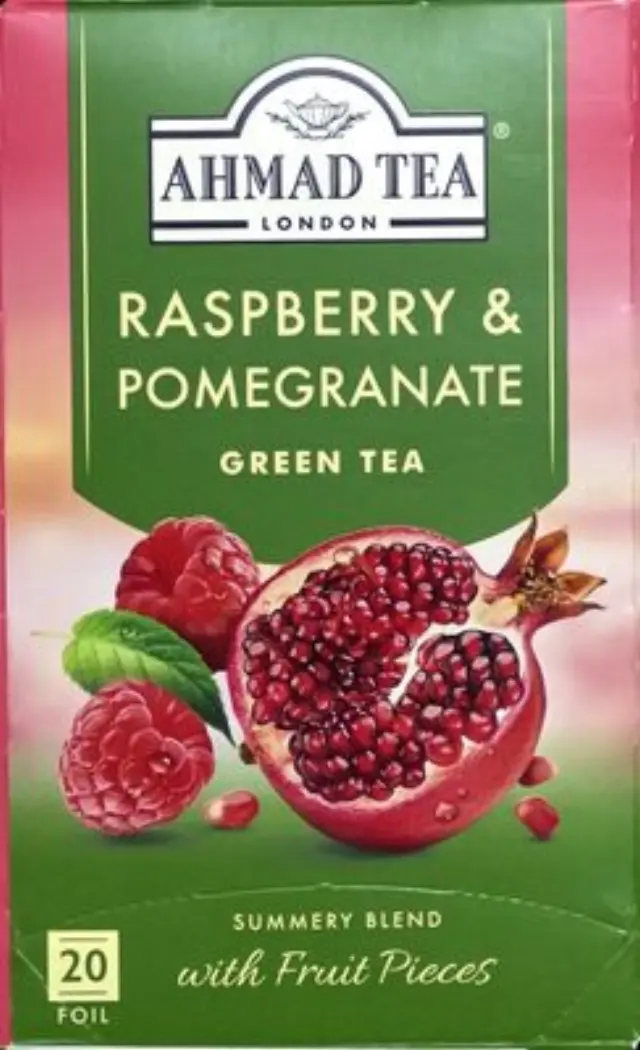 Ahmad Tea Raspberry & Pomegranate Green Tea - 20 φακελάκια