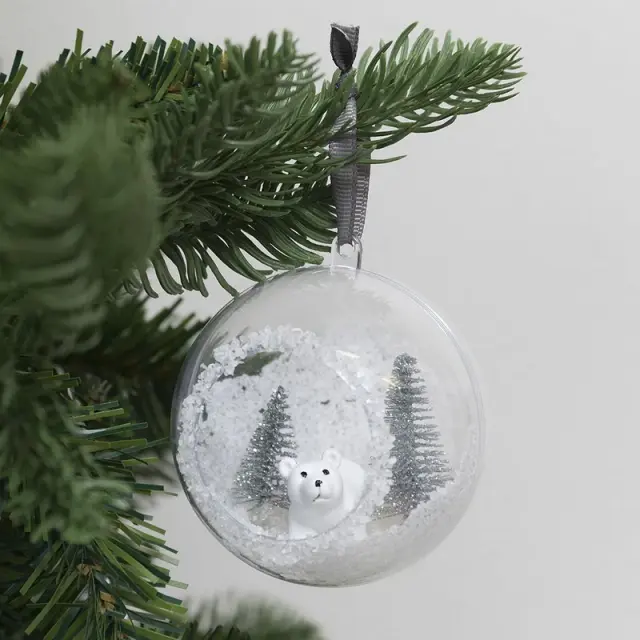 Μπάλες διαφανείς με άνοιγμα Plexiglass Ø8cm, 5 τεμ. 2