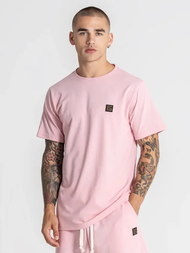 Gianni Kavanagh Ανδρικό TEXTURE T-Shirt – Light Pink - XL