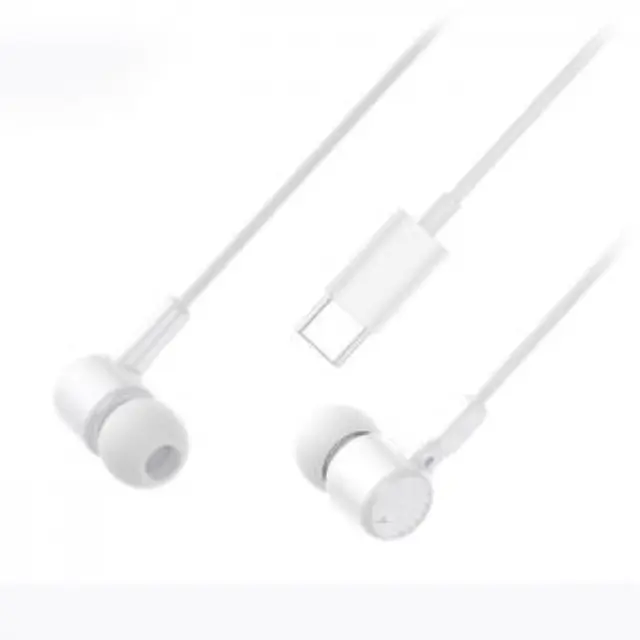 Ενσύρματα in-ear ακουστικά με μικρόφωνο και βύσμα USB-C, σε λευκό χρώμα 3