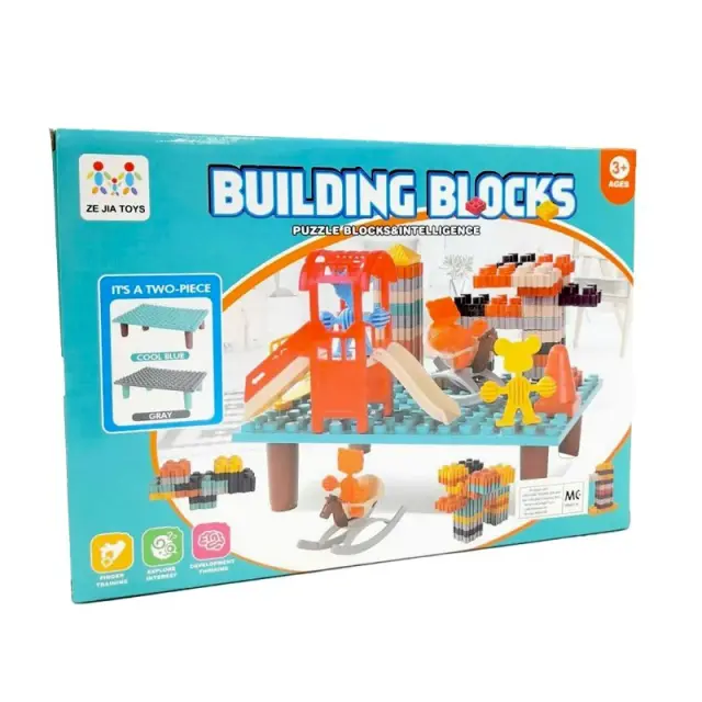 Ze jia toys Παιδικά τουβλάκια παζλ - Building blocks 56030 2