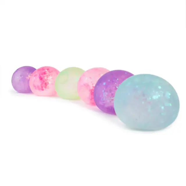 Great Pretenders Squishy ζουληχτή μπάλα αντιστρές με γκλίτερ (επιλογή από 6 χρώματα) 82700 3