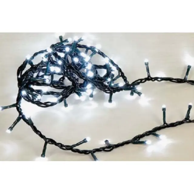 480 LED Λευκό Με 8 Προγράμματα Εξωτ. Χώρου Πράσινο Καλώδιο 27m