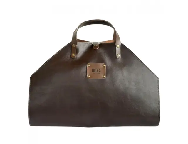 Δερμάτινη Τσάντα Μεταφοράς Ξύλων Doxx Amsterdam Rustic Leather Wood Bag - Brown