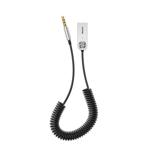 Baseus Bluetooth 5.0 Audio Receiver Cable AUX Jack Audio Adapter Black (CABA01-01)