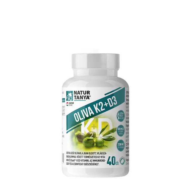 Natur Tanya Olive K2+D3 - With world patent protected vitaMK7® vitamin K2