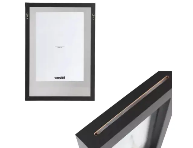 Κορνίζα Blake WOOOD με πασπαρτού, διαστάσεις 30x4x40cm και διαστάσεις φωτογραφίας 26x37cm - Black 2