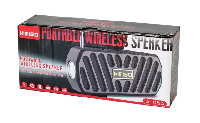Ασύρματο ηχείο Bluetooth με φακό LED – KMS-05A – 885864 - Silver 3