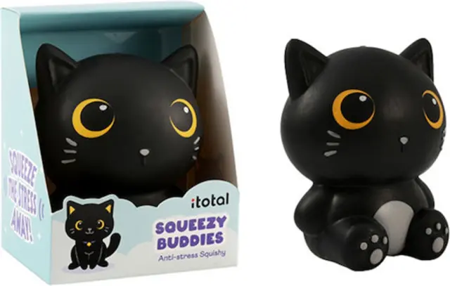 i-Total Antistress Squishy Squeezy Buddies Cat Black / XL3265 (i-Total)