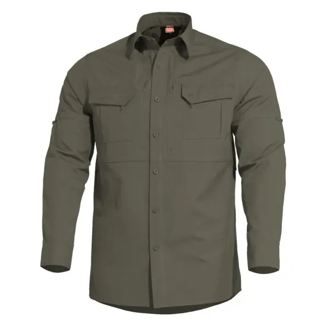 Pentagon Plato Shirt-Πουκάμισο Μακρυμάνικο για Τακτική και Υπηρεσιακή Χρήση - 06RG-Ranger Green-Σκούρο Πράσινο