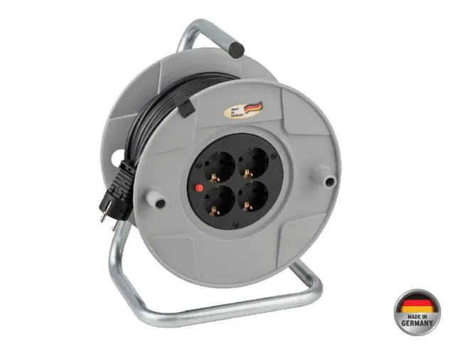 Μπαλαντέζα Καρούλι Brennenstuhl - 4x Schuko - 3x1.5mm² - Καλώδιο 25m - Γκρι150158
