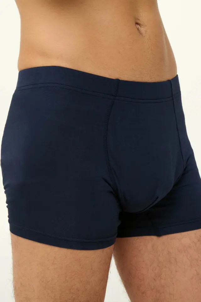 Μονόχρωμο Ανδικό Μποξεράκι Micromodal Vamp 23855 BLUE BLAZER