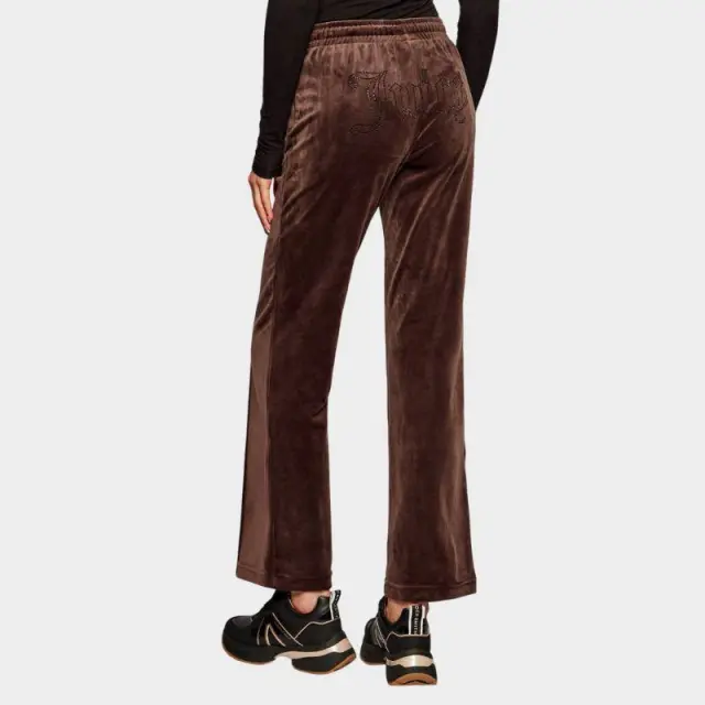 Παντελόνι Juicy Couture Velour Diamante JCWBJ225307-193 Καφέ - M 3
