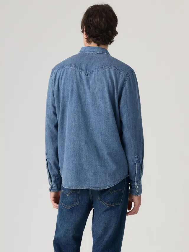 BARSTOW WESTERN STANDARD MED INDIGO - WORN IN - BARSTOW WESTERN STANDARD RUSTIC ROOT HILLS WORN-IN Med Indigo 2