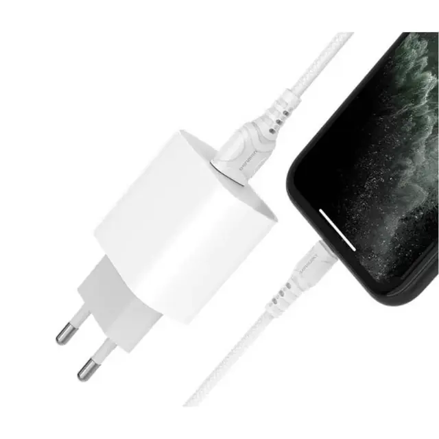 Φορτιστής Ταξιδίου 2.4Α Type-C Λευκό / 01031001 (JES)