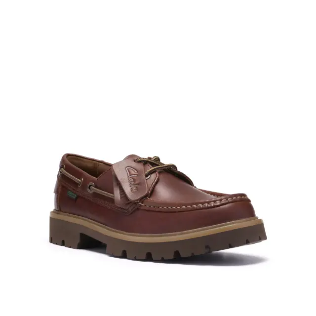 Clarks Cleyhill Boat ανδρικά δερμάτινα παπούτσια 26186176-1 2