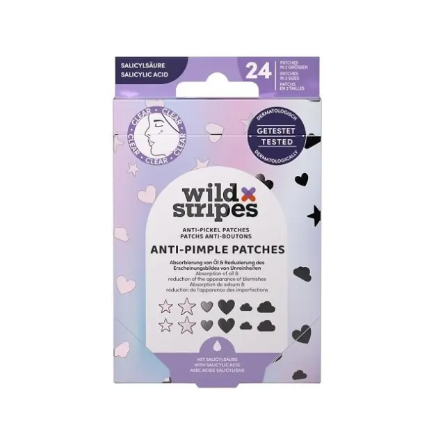 Wild Stripes Επιθέματα για Σπυράκια – Σαλικυλικό Οξύ 24τμχ