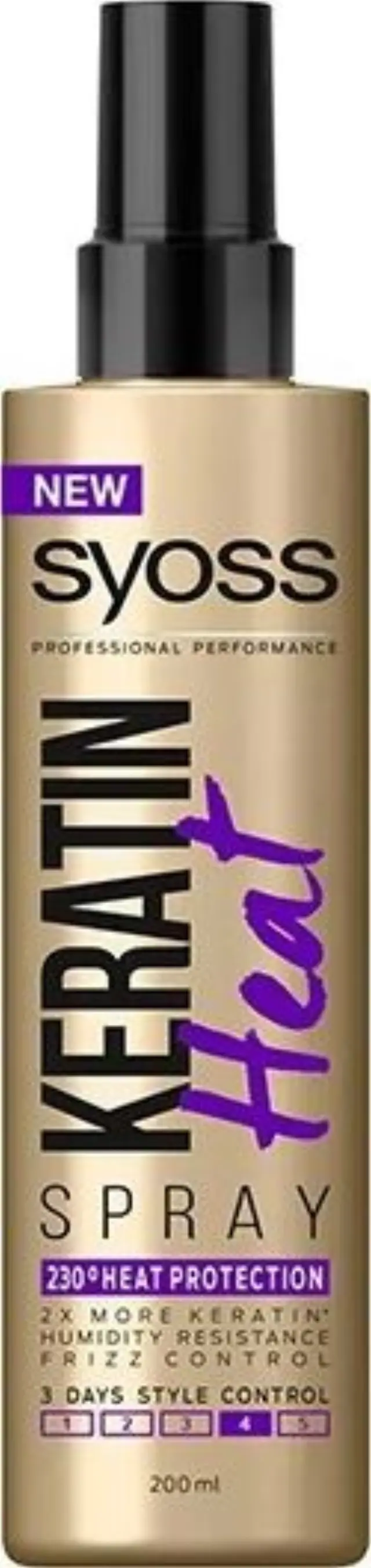 Syoss Keratin Heat Protection Frizz Control Spray Θερμοπροστατευτικό Σπρέι 200ml