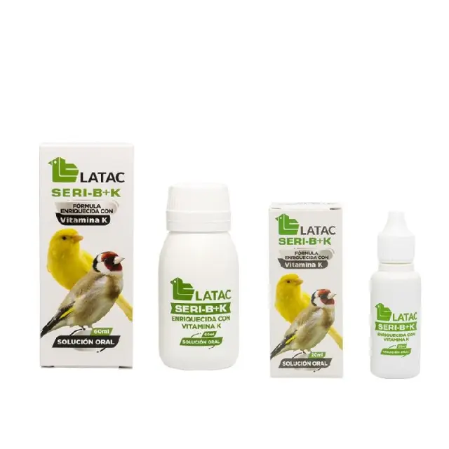 Latac Seri-B + K Συμπλήρωμα Βιταμινών για Στρες και Ανάρρωση Πτηνών 40gr
