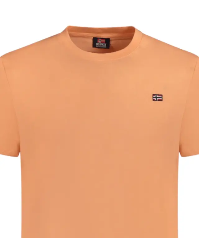 Norway Nautical School - Ανδρικό T-shirt Κοντομάνικο Basic 836010-PEACH Πορτοκαλί - 2XL 3