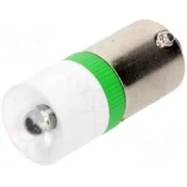 LED Bulb Ba9s 230VAC green