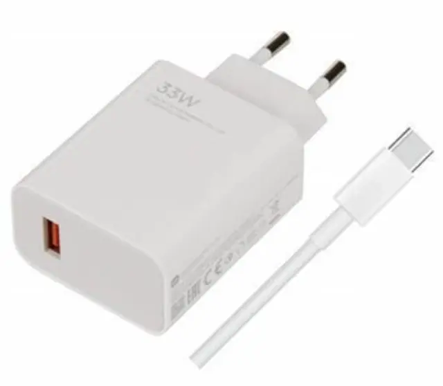 Xiaomi MDY-16-EF USB-A 33W Travel Charger + Cable USB-C White (Bulk)