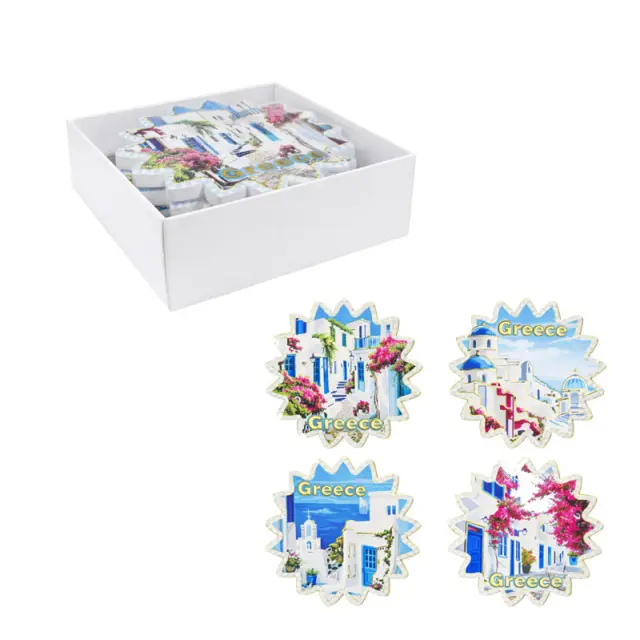 Σετ σουβέρ Greece 4τμχ - Coaster set 4pcs 026062