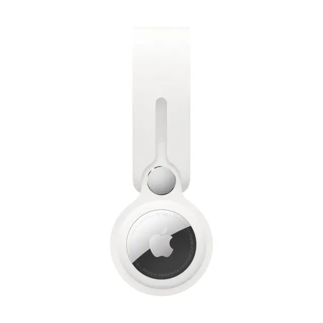 Apple Loop Θήκη Μπρελόκ Σιλικόνης για AirTag σε Λευκό χρώμα