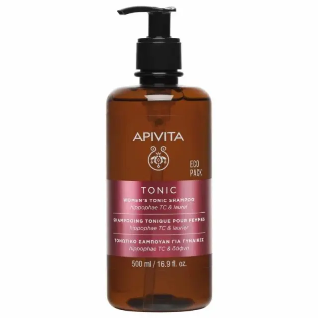 Apivita Women's Tonic Shampoo, Τονωτικό Σαμπουάν κατά της Τριχόπτωσης για Γυναίκες Ecopack, 500ml