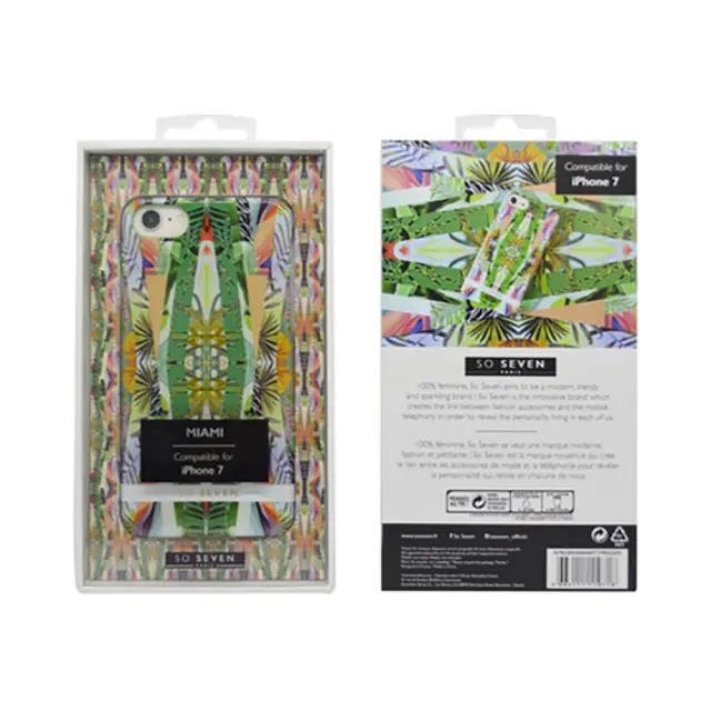 Πλαστική Θήκη So Seven Miami Για Apple iPhone 7 / 8 / SE 2020 / SE 2022 Green, Yellow And Red Tropical Leaves 2