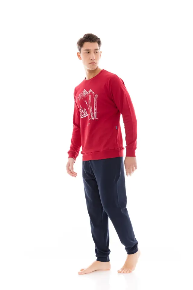 WN-M122 - Bordo - PIJAMA T-SHIRT SKI NOS 3