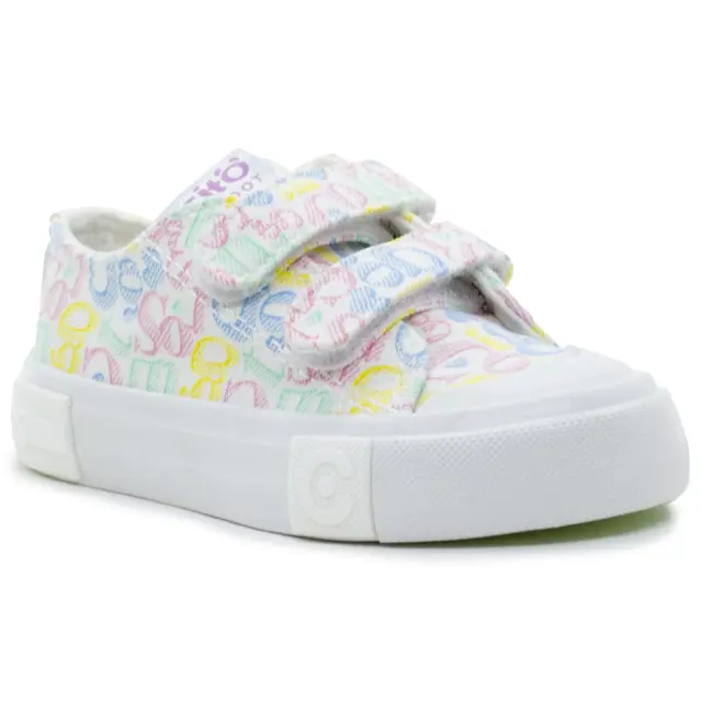 Sneakers Conguitos Λευκά με γράμματα OSSH127011 - 25 2