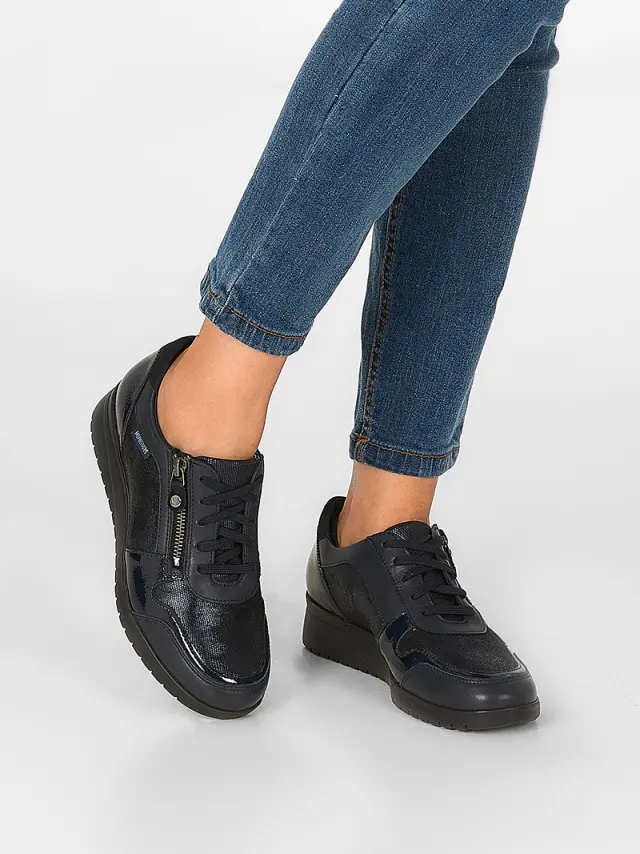Mephisto Sneakers Γυναικείο δέρμα/δέρμα λουστρίνι Μπλέ MEP/IASMINA NAVY 2