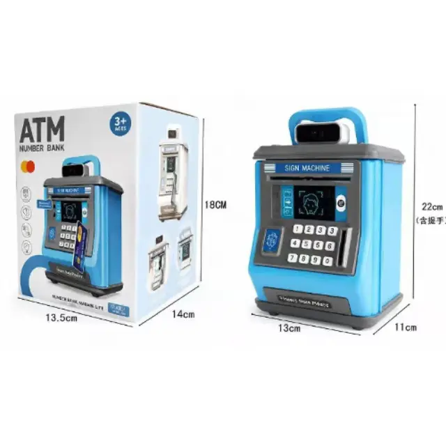 Παιδικός Ηλεκτρονικός Κουμπαράς ATM με Κωδικό Ασφαλείας και Αποτύπωμα 6613 2